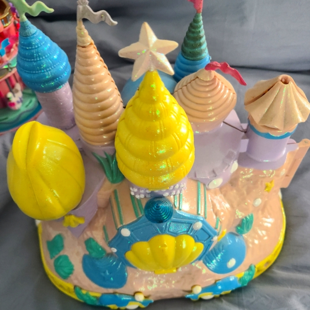 HUGE Polly Pocket Trendmasters Lot Starcastle Clouds Sea 7 Compacts Plus Figures